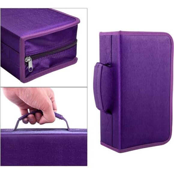 DVD Case, 128 Capacity CD/DVD Case Wallet Binder Storage Holder Booklet - Picture 5 of 7